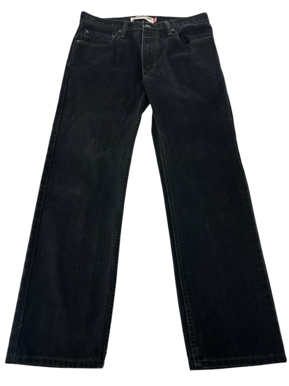 LEVI’S / Black 505 Straight Leg Mid-Rise Jeans / Size 32” 30” / Emo Goth Skater